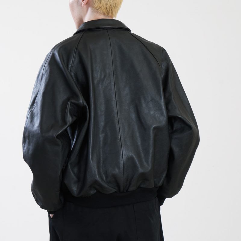 Graphpaper(����եڡ��ѡ�) Cow Leather Raglan Blouson