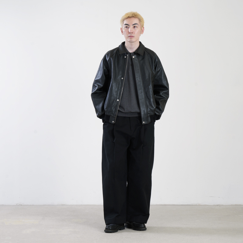 Graphpaper(����եڡ��ѡ�) Cow Leather Raglan Blouson