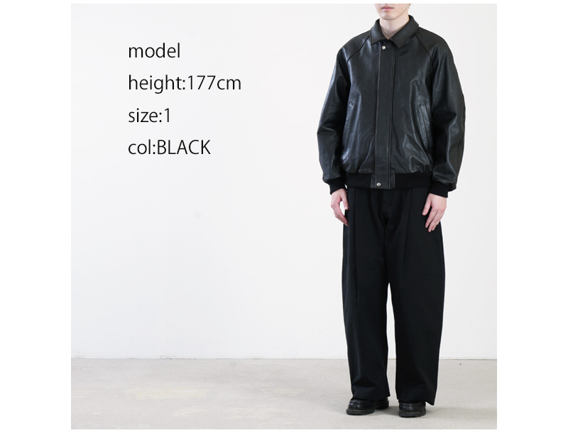 Graphpaper(����եڡ��ѡ�) Cow Leather Raglan Blouson