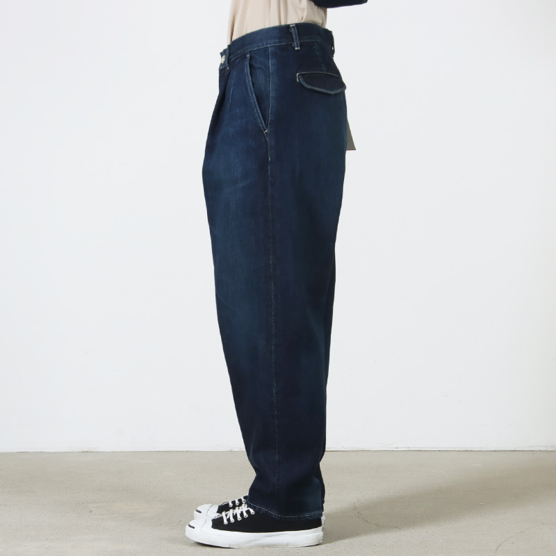 Graphpaper(����եڡ��ѡ�) Selvage Denim Two Tuck Tapered Pants -DARK FADE-