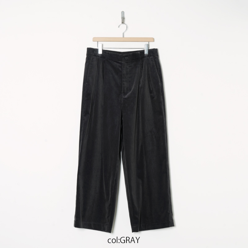 Graphpaper(����եڡ��ѡ�) Suvin Corduroy Wide Straight Trousers