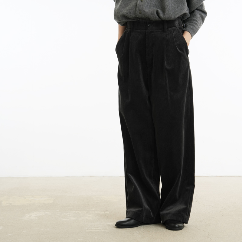 Graphpaper(����եڡ��ѡ�) Suvin Corduroy Wide Straight Trousers