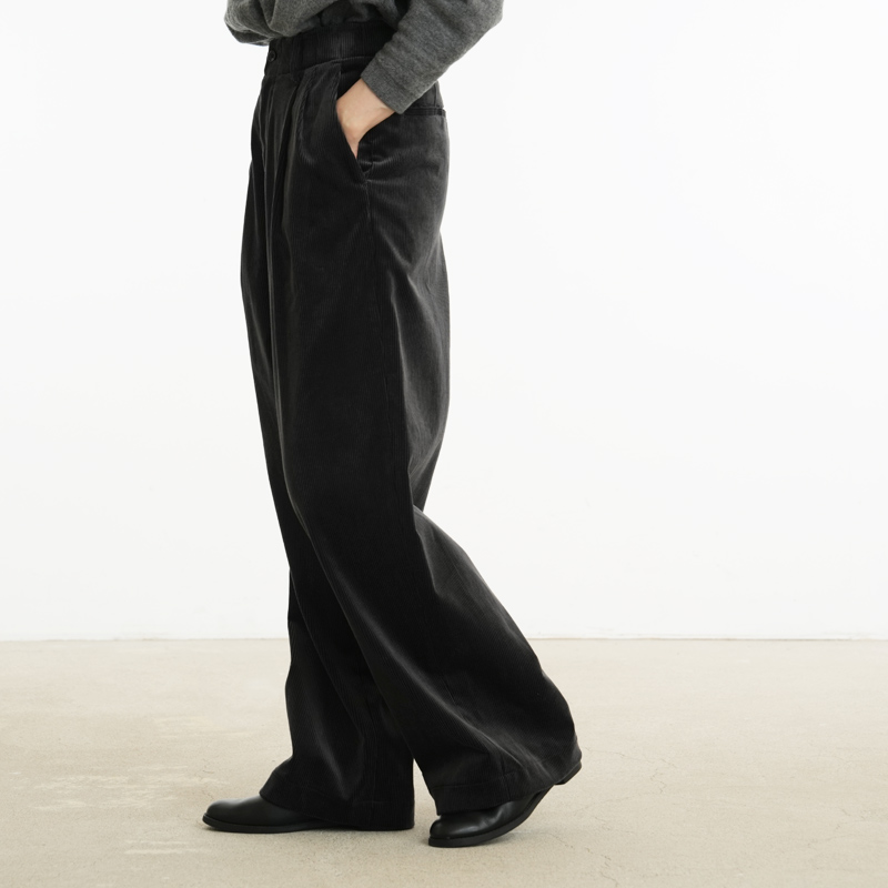 Graphpaper(����եڡ��ѡ�) Suvin Corduroy Wide Straight Trousers