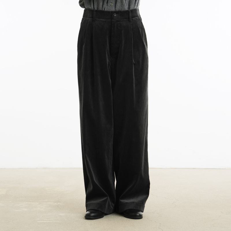 Graphpaper(����եڡ��ѡ�) Suvin Corduroy Wide Straight Trousers