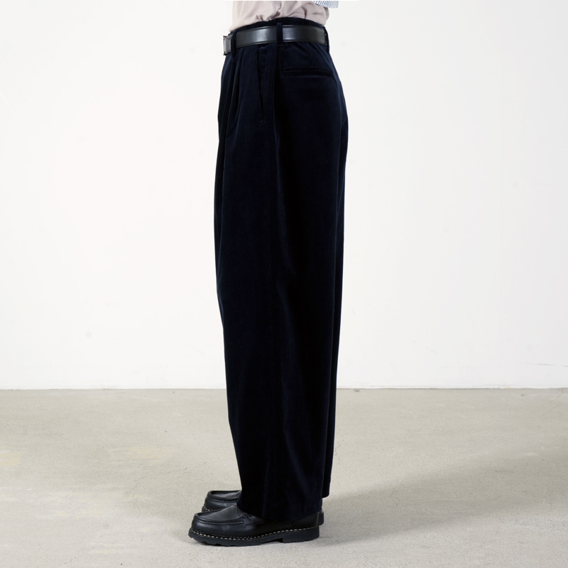 Graphpaper(����եڡ��ѡ�) Suvin Corduroy Wide Straight Trousers