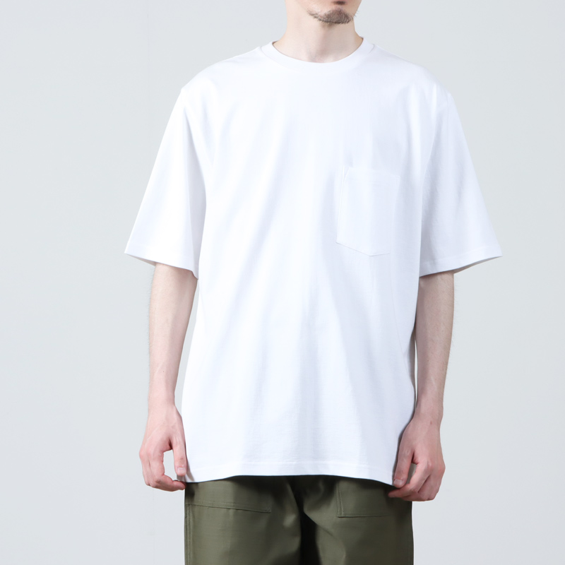Graphpaper 2パック Tシャツ ホワイト サイズ4 グラフペーパー Graphpaper (グラフペーパー) 2-Pack S/S Pocket Tee / 2パックク