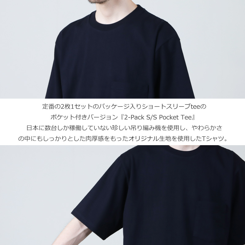 Graphpaper(����եڡ��ѡ�) 2-Pack S/S Pocket Tee