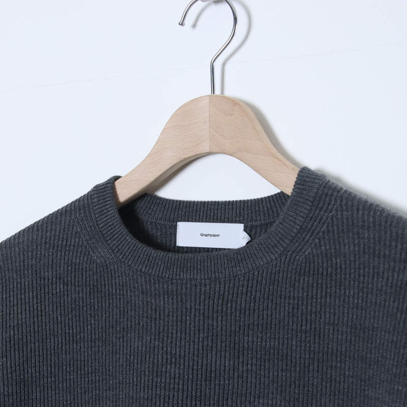 Graphpaper (グラフペーパー) High Density Crew Neck Knit / ハイデン