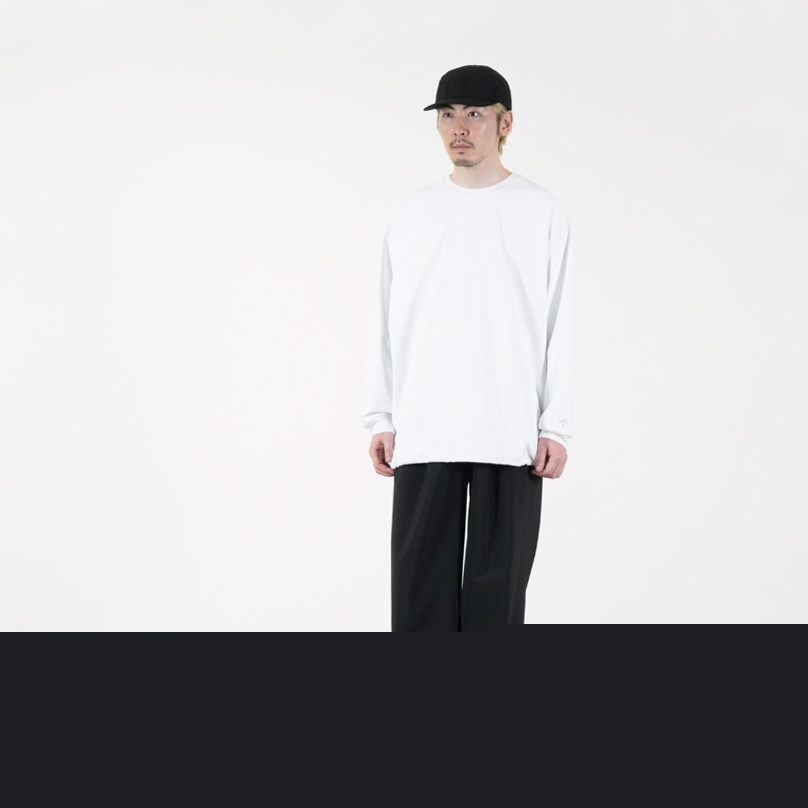 Graphpaper(����եڡ��ѡ�) DESCENTE for Graphpaper L/S Oversized Crew Neck Tee