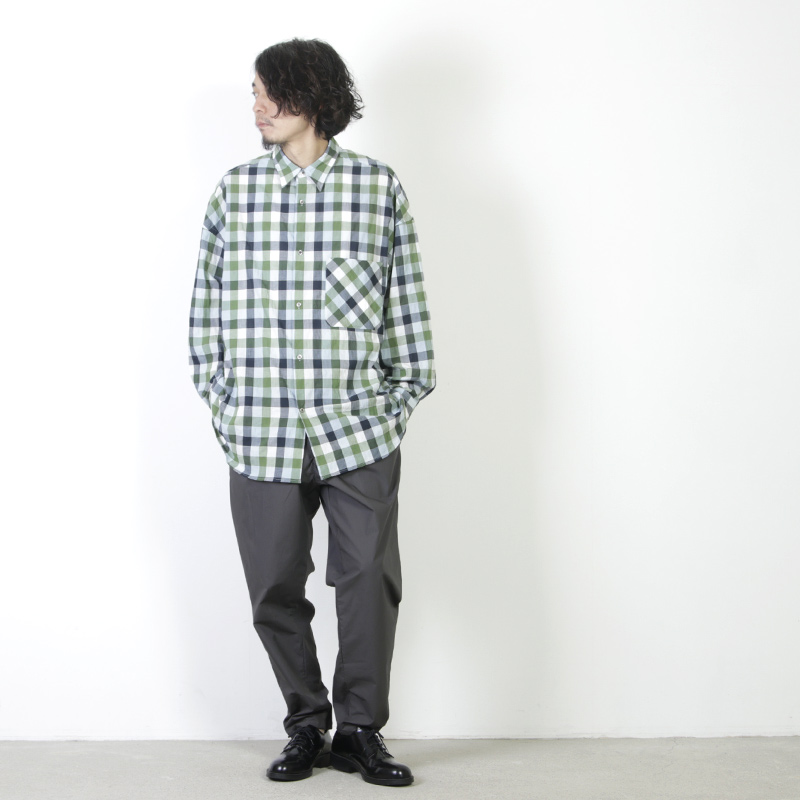 Graphpaper (グラフペーパー) Check Oversized Shirt / チェック 