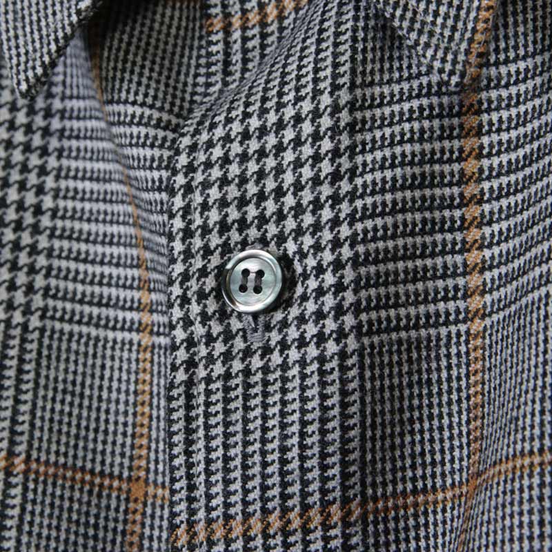 Graphpaper (グラフペーパー) Wool Check Regular Collar Big Sleeve 