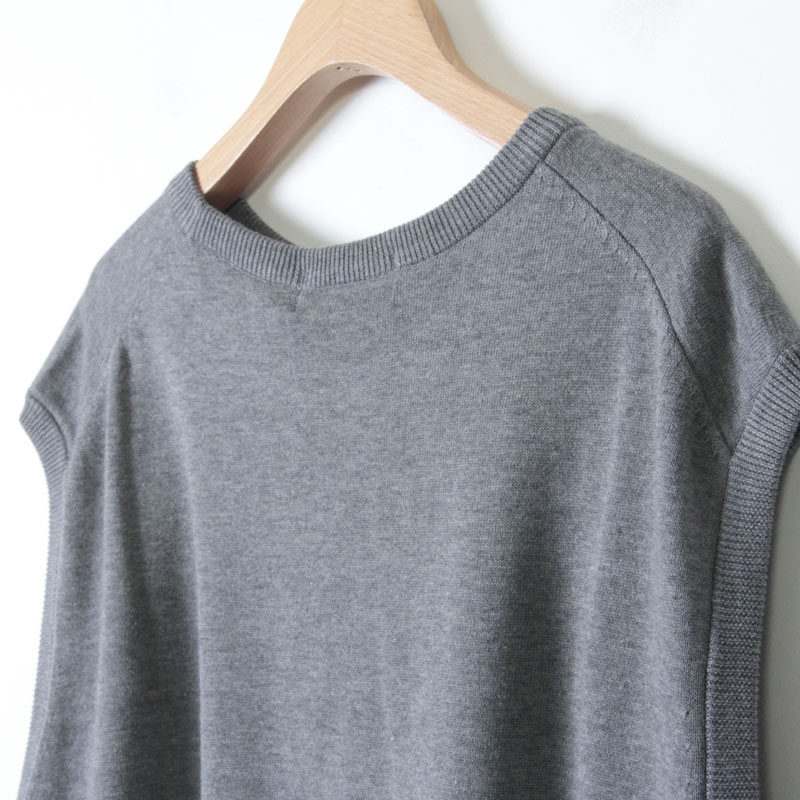 8000円 買取 熊本 グラフペーパー Graphpaper suvin vest サイズ2 グレー ニット/セーター