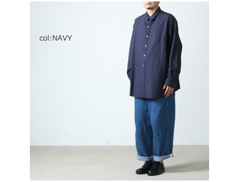 1LDK SELECT - グラフペーパー Oxford Oversized B.D Shirtの+