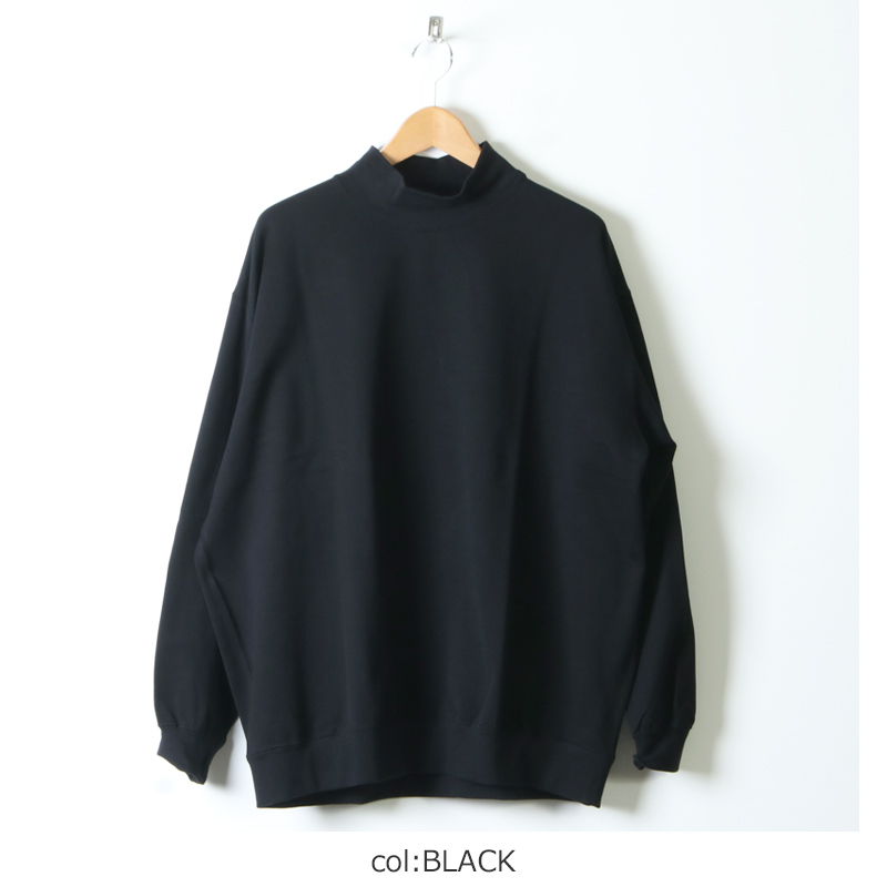 Graphpaper (グラフペーパー) Heavy Weight Mock Neck Hem Rib Tee