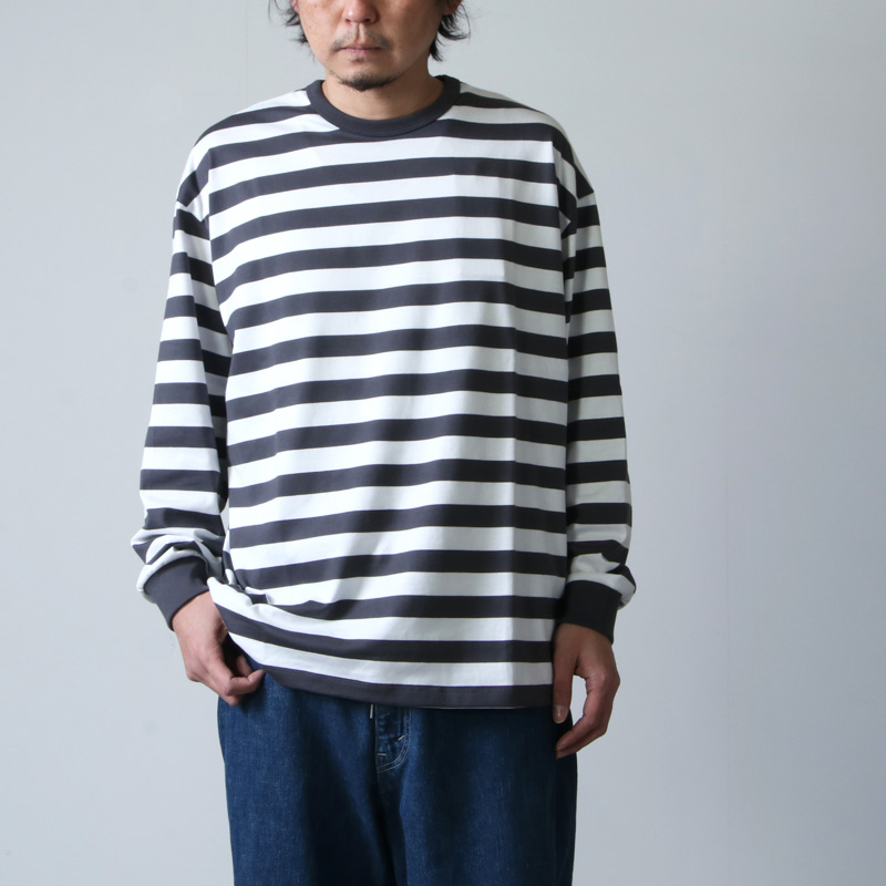 Graphpaper (グラフペーパー) Border L/S Tee / ボーダーロングスリーブT