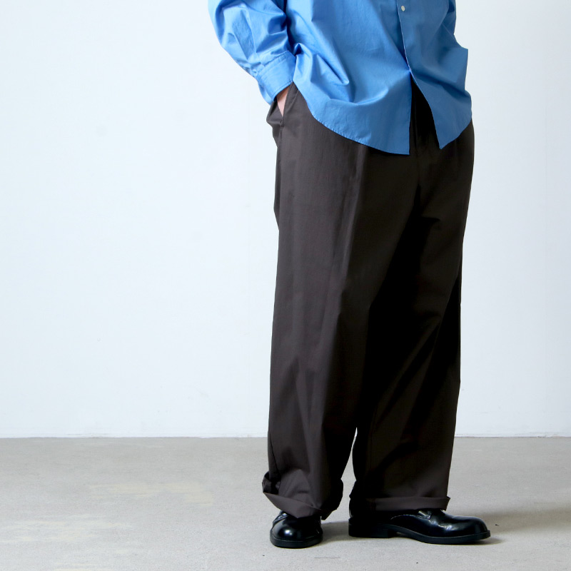 【ウエストサ】 Stretch Typewriter Wide Chef Pants ンツです