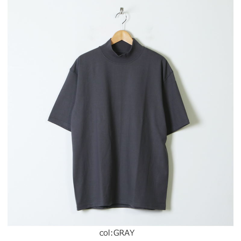 Graphpaper (グラフペーパー) S/S Mock Neck Tee / ショートスリーブ