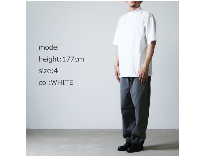 graphpaper L/S Mock Neck Tee ホワイト サイズ1+spbgp44.ru