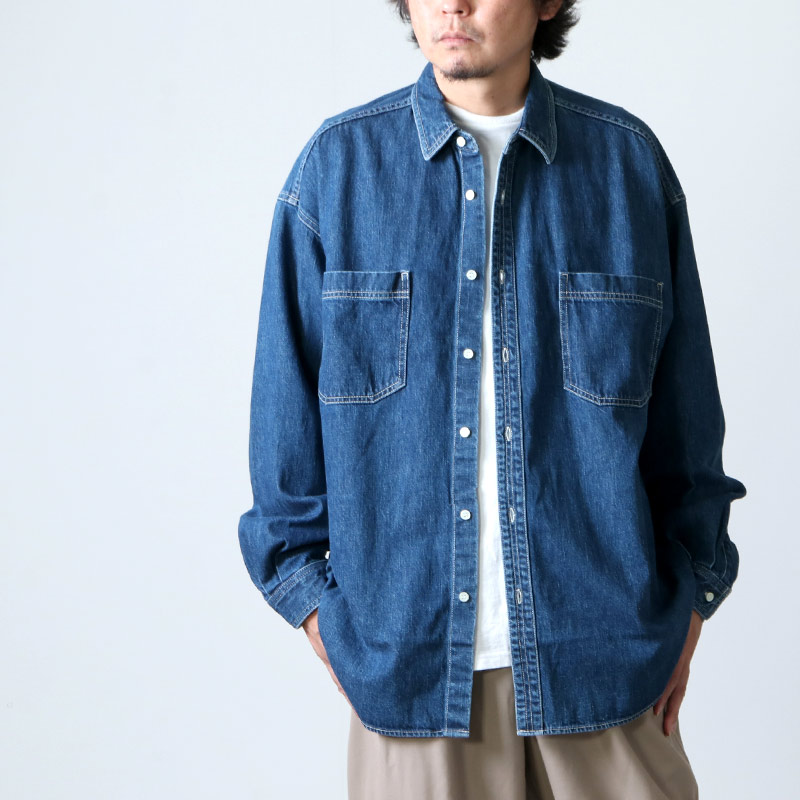 Graph paper Denime Regular Collar Shirt - トップス