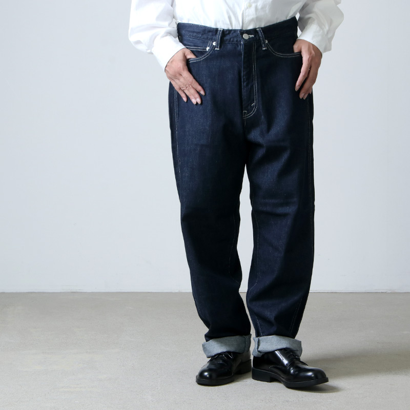 Graphpaper DENIM FIVE POCKET PANTS総丈93cm