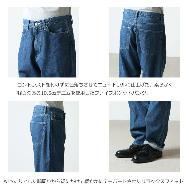 Graphpaper(եڡѡ) Denim Five Pocket Pants Fade