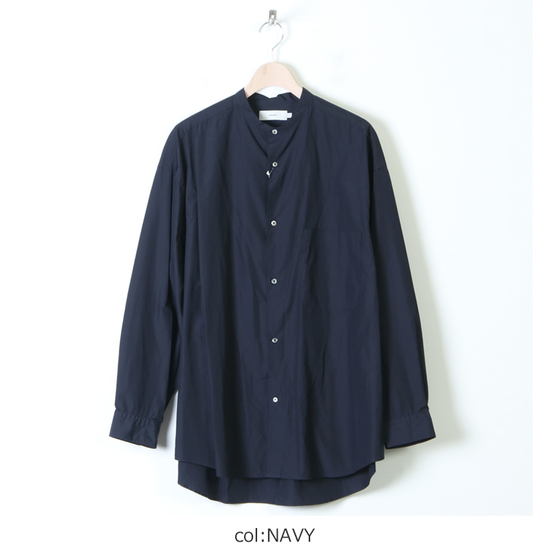 Graphpaper (グラフペーパー) Broad Oversized L/S Band Collar Shirt ...