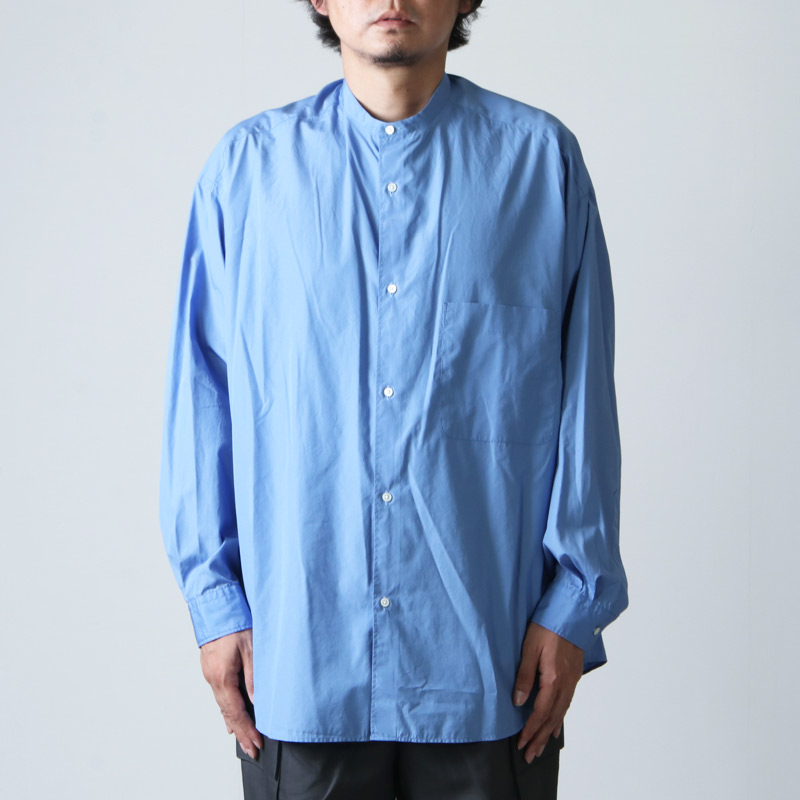 Graphpaper (グラフペーパー) Broad Oversized L/S Band Collar Shirt 