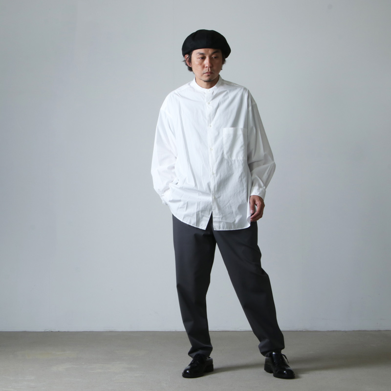 新品特売中 Graphpaper L/S Oversized BandCollarShirt シャツ