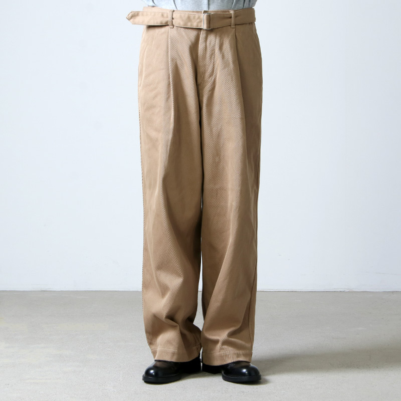 Graphpaper hard twill belted pants