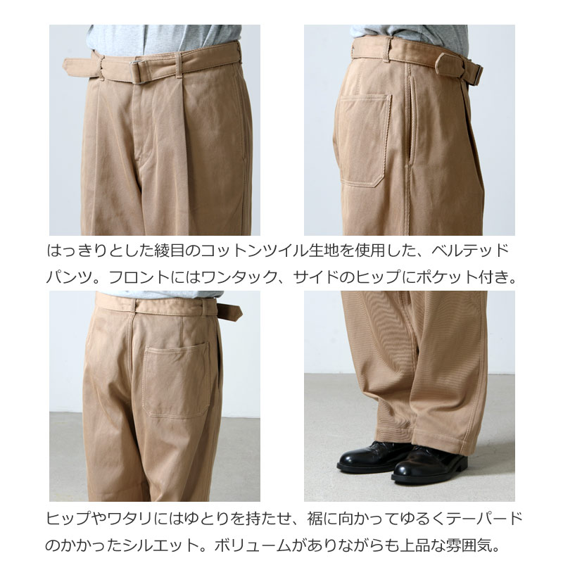 Graphpaper(եڡѡ) Hard Twill Belted Pants