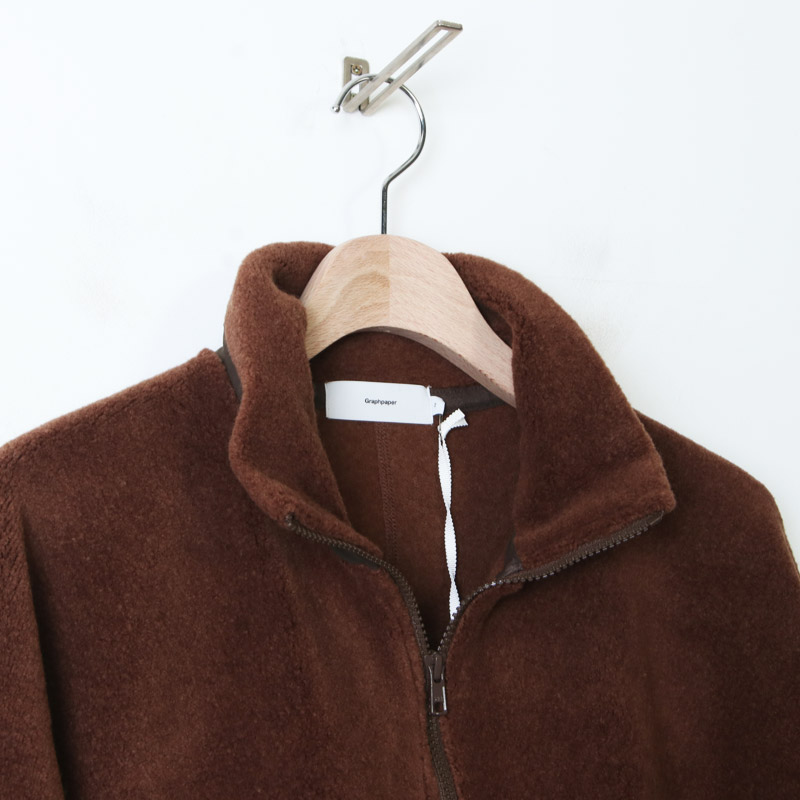 Graphpaper (グラフペーパー) Wool Boa Zip-Up Blouson / ウールボア