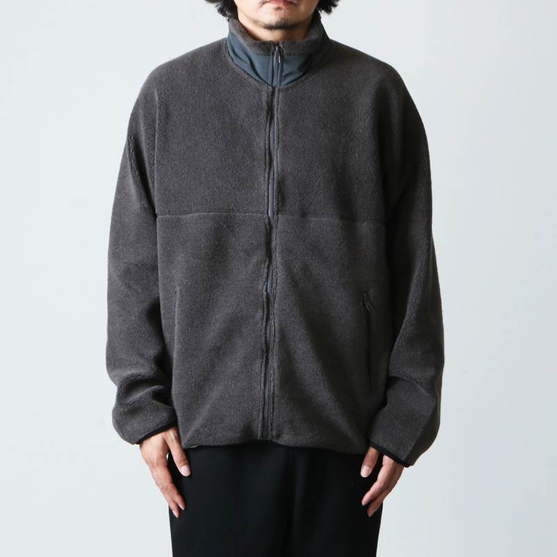 Graphpaper Wool Boa Zip-Up Blouson グレー-