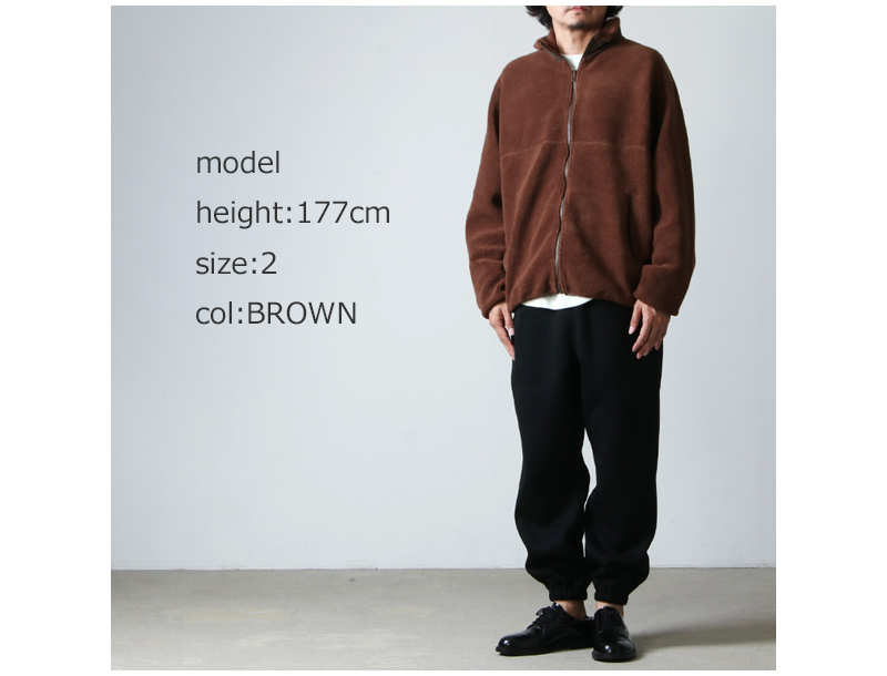 Graphpaper(եڡѡ) Wool Boa Zip-Up Blouson