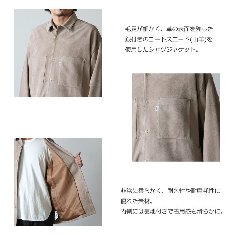 Graphpaper(եڡѡ) Goat Suede Box Shirt Jacket