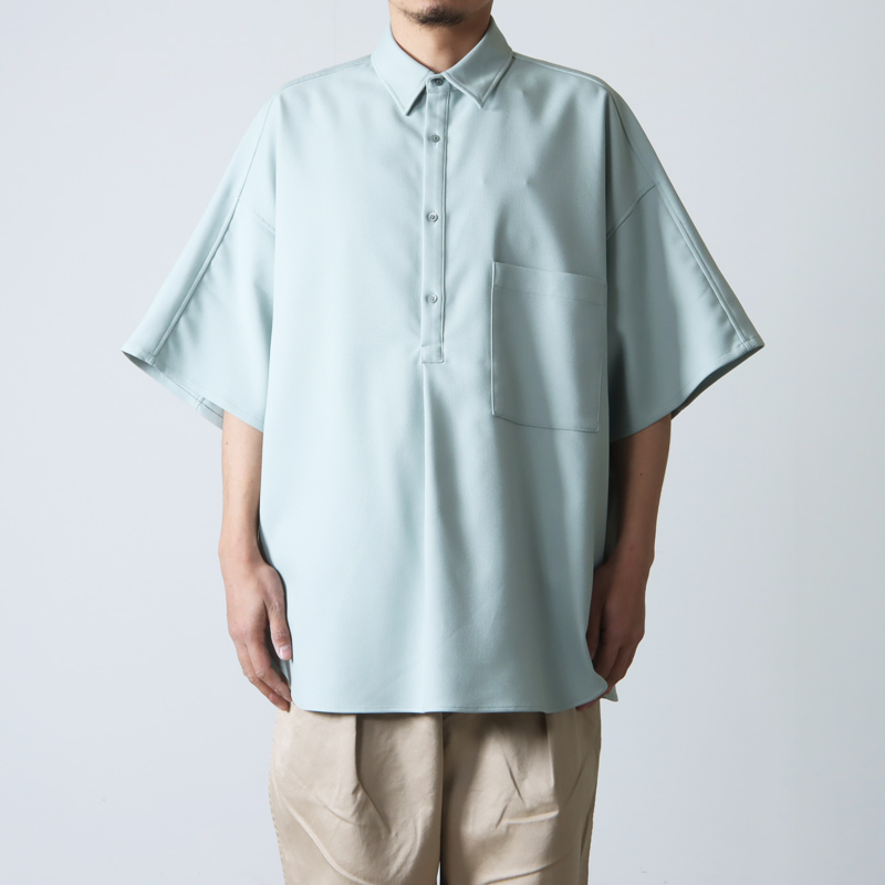 Graphpaper(եڡѡ) Stretch Kersey Short Yoke Sleeve Shirt