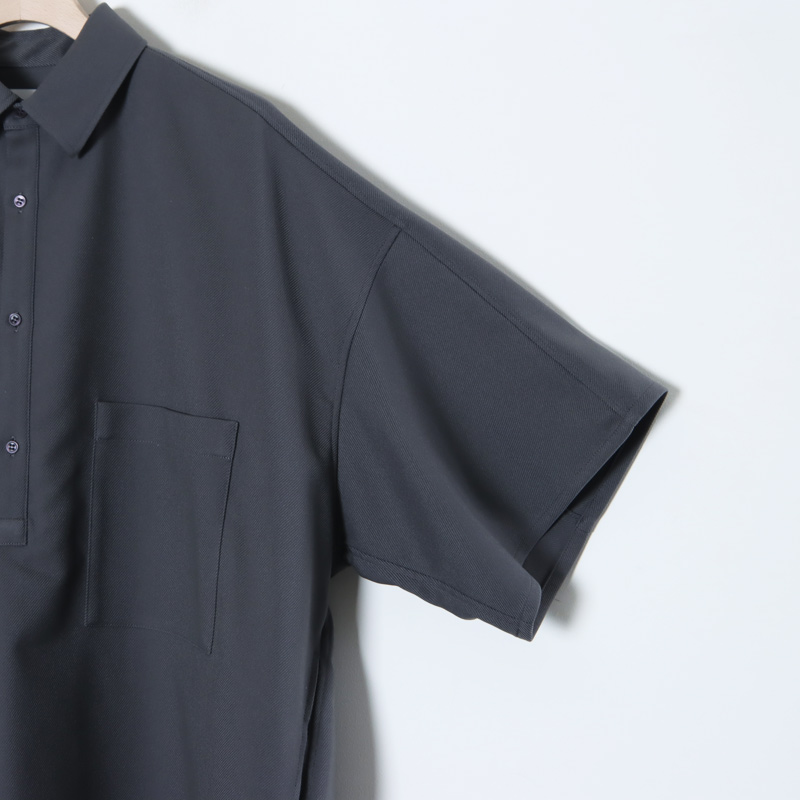 Graphpaper(եڡѡ) Stretch Kersey Short Yoke Sleeve Shirt