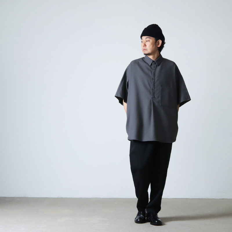 Graphpaper Wool Stand Collar Shirt シャツ | challengesnews.com