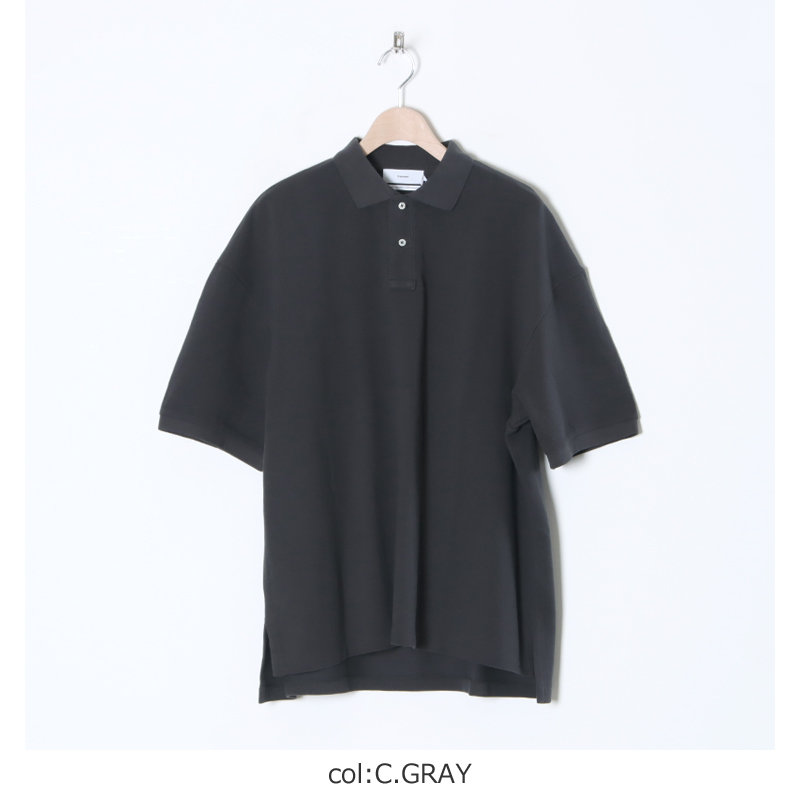 Graphpaper (グラフペーパー) Cotton Pique Jersey S/S Polo 