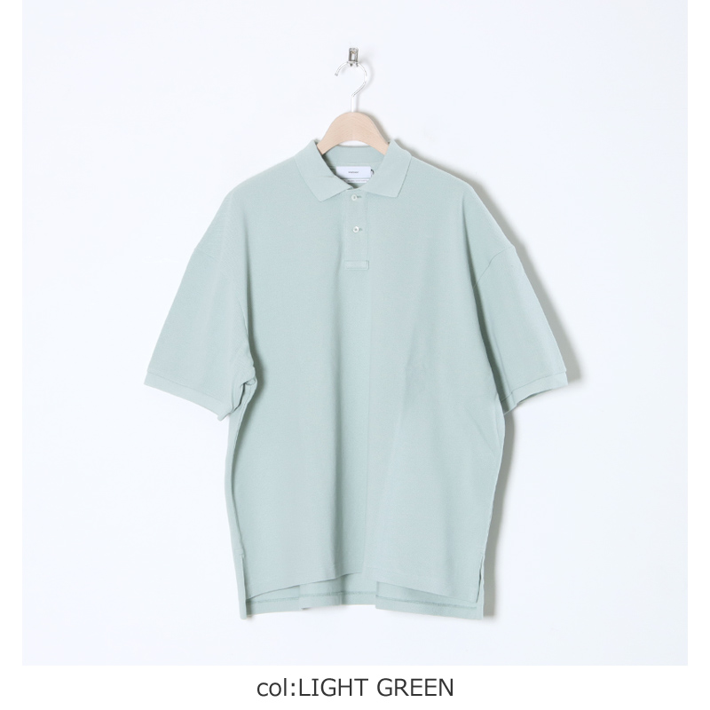 Graphpaper (グラフペーパー) Cotton Pique Jersey S/S Polo 