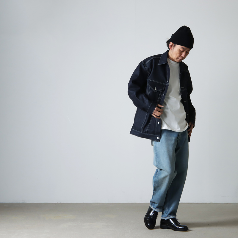 Graphpaper(եڡѡ) Selvage Denim Five Pocket Tapered Pants LIGHT FADE