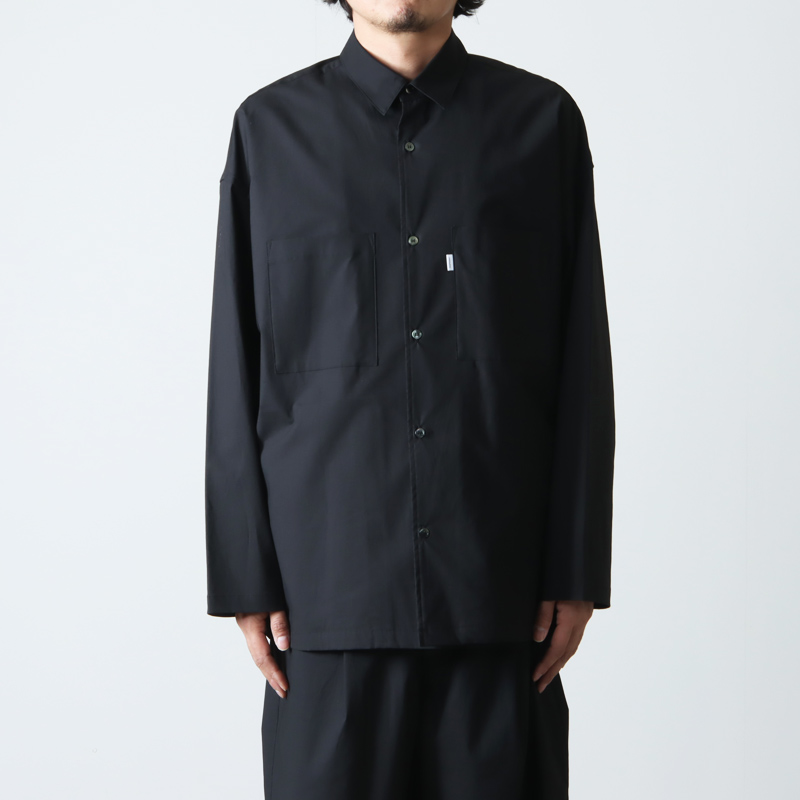 Graphpaper タイプライターL/S box shirt black