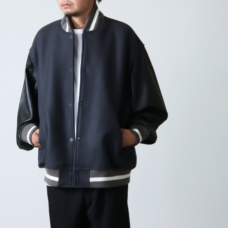 上質なSUPEグラフペーパーScale Off Melton Stadium Jacket 1