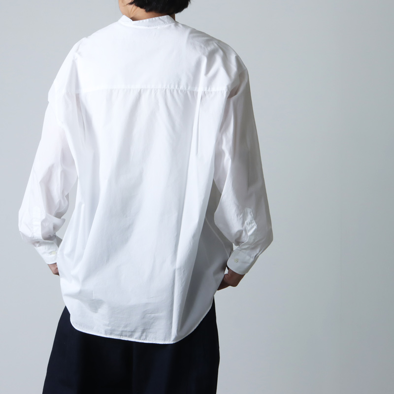 Graphpaper (グラフペーパー) Broad L/S Oversized Band Collar Shirt