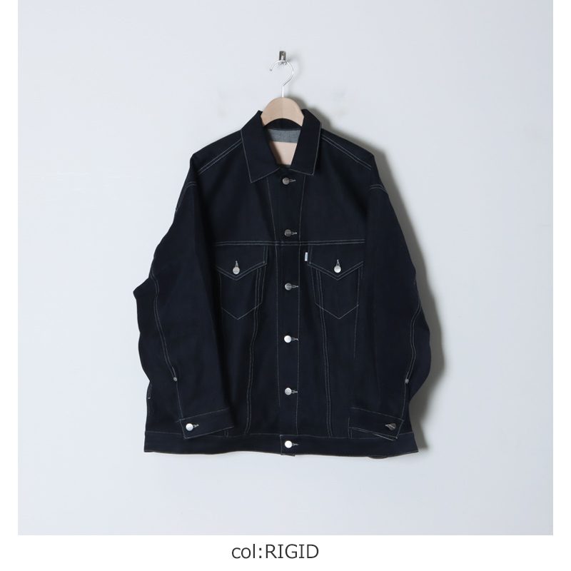 Graphpaper (グラフペーパー) Selvage Denim Trucker Jacket RIGID ...