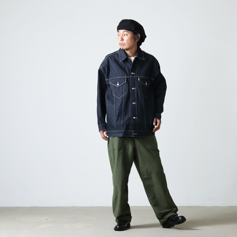 Graphpaper (グラフペーパー) Selvage Denim Trucker Jacket RIGID