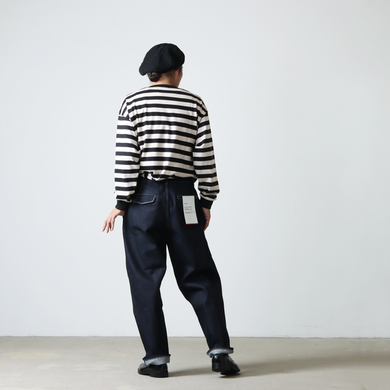 Graphpaper (グラフペーパー) Selvage Denim Two Tuck Tapered Pants RIGID