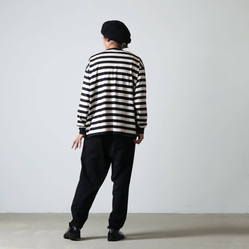 Graphpaper (グラフペーパー) Fine Cotton Border L/S Tee / ボーダー