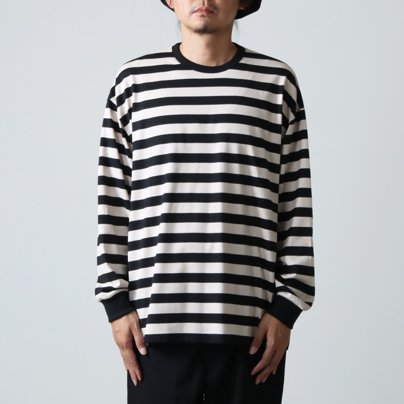 Graphpaper(եڡѡ) Fine Cotton Border L/S Tee