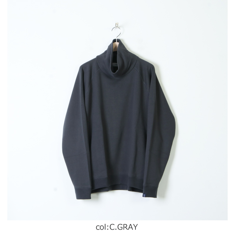 Graphpaper (グラフペーパー) LOOPWHEELER for GP High Neck Sweat / ループウィラー ハイネックスウェット