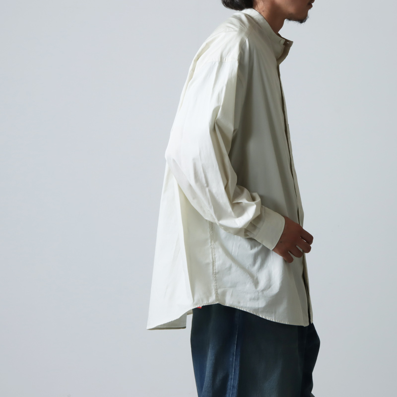 Graphpaper (グラフペーパー) Broad L/S Oversized Band Collar Shirt